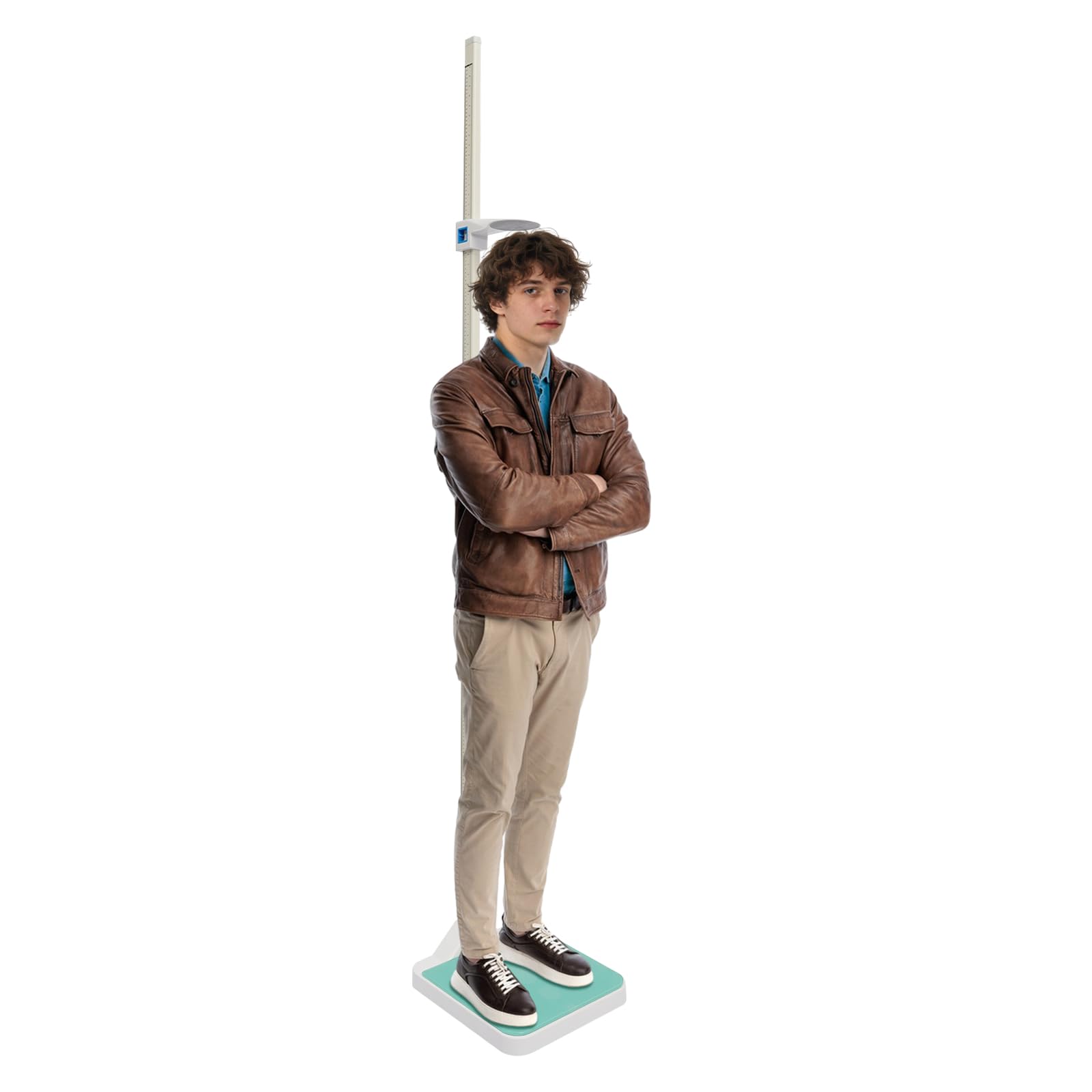 Bilancia pesapersone digitale precisa, con altimetro 10-220 cm, bilancia pesapersone fino a 180 kg, con indicatore LED e funzione vocale, bilancia fisica per casa, clinica, scuola, palestra
