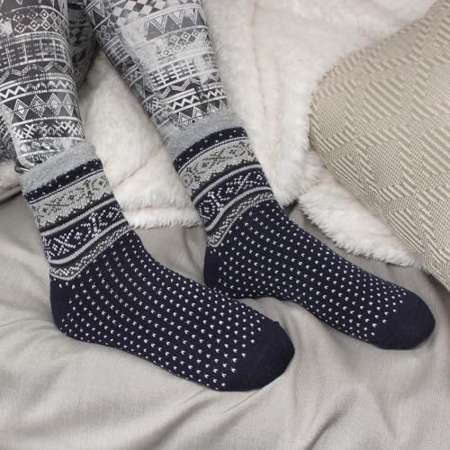 Image of BambooMN Women's Super Soft Warm Cozy Fuzzy Socks Assortments