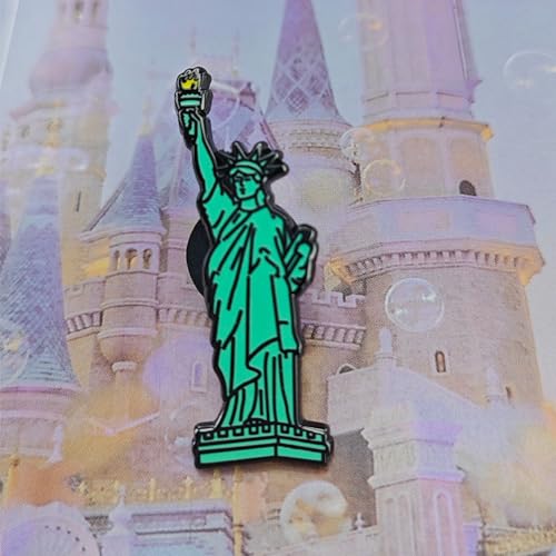 Creative Statue of Liberty Lapel Pin Brooch, New York Souvenir Brooches for Hats, Bags and Accessories3