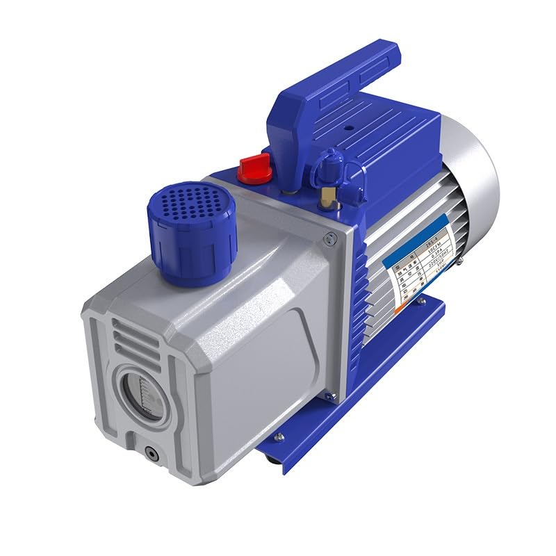 Zweistufige Drehschieber-Vakuumpumpe, 5 l/s, 750 W, 0,2 Pa Vakuum, HVAC AC Reparatur-Vakuumpumpe for Entgasung und Laborgebrauch