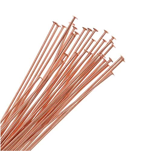 Beadaholique 725Q-2.00 50-Piece Head Pins, 22-Gauge, 2-Inch, Copper