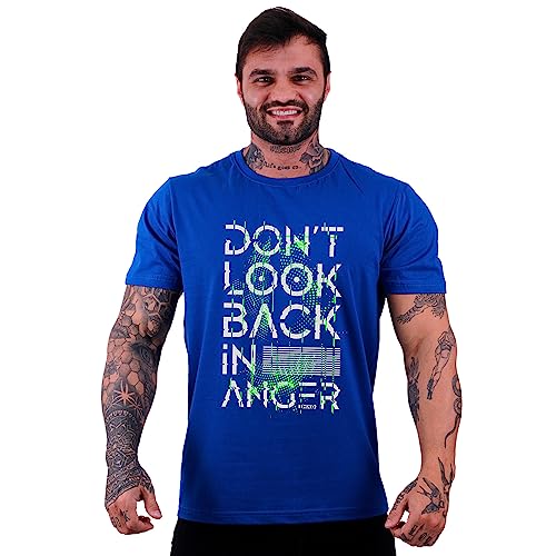 Camiseta Tradicional Masculina Básica MXD Conceito Good Vibes (Azul, GG)