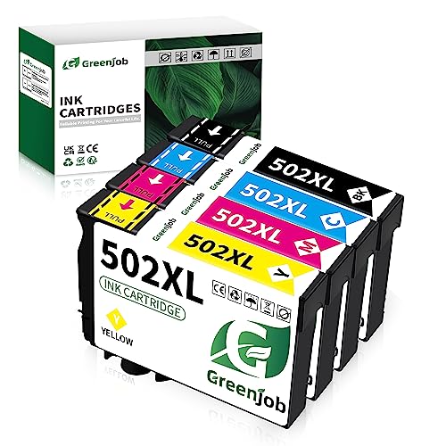 Greenjob 502XL Multipack para Epson 502 Cartuchos de Tinta Compatible con Epson Expression Home XP-5100 XP-5105 XP5100...