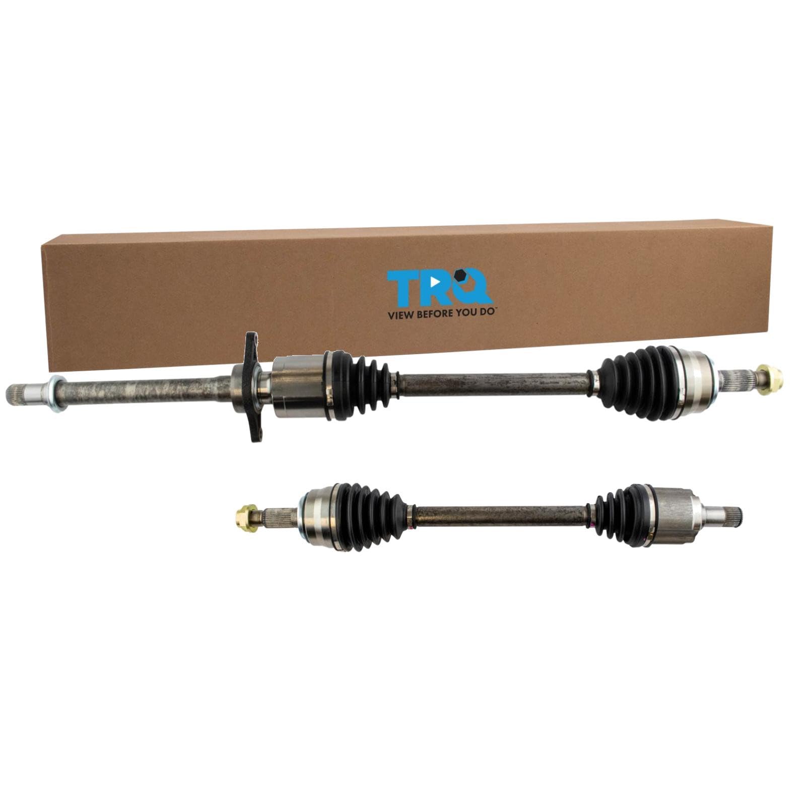 TRQ Front 2 Piece CV Axle Shaft Assembly Set