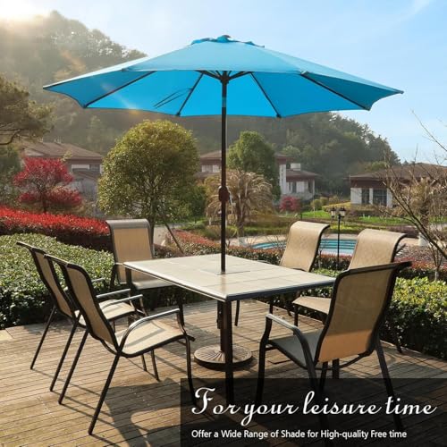 Parasol de jardin inclinable 2,7 m contre les rayons UV - 2