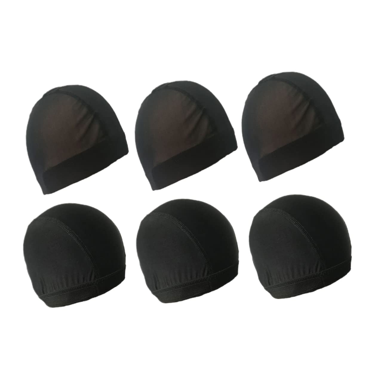 WOFASHPURET Elastic Wig Cap Set 6pcs Wig Net Swimming Hat Stretchy Durable Hair Type (one Size)