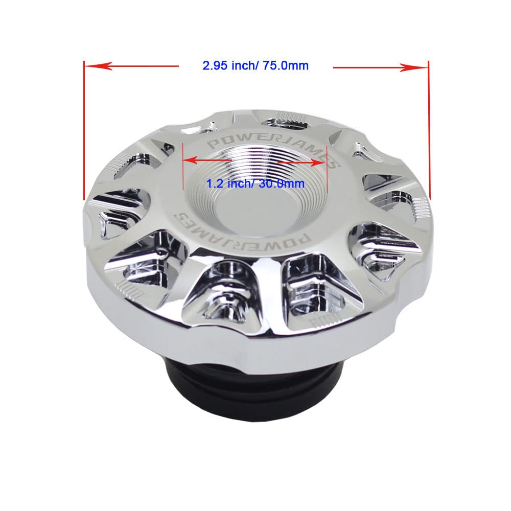 Harley Diesel Fuel Tank Parts Lowbrow Customs Banded Screw-In - Main Image