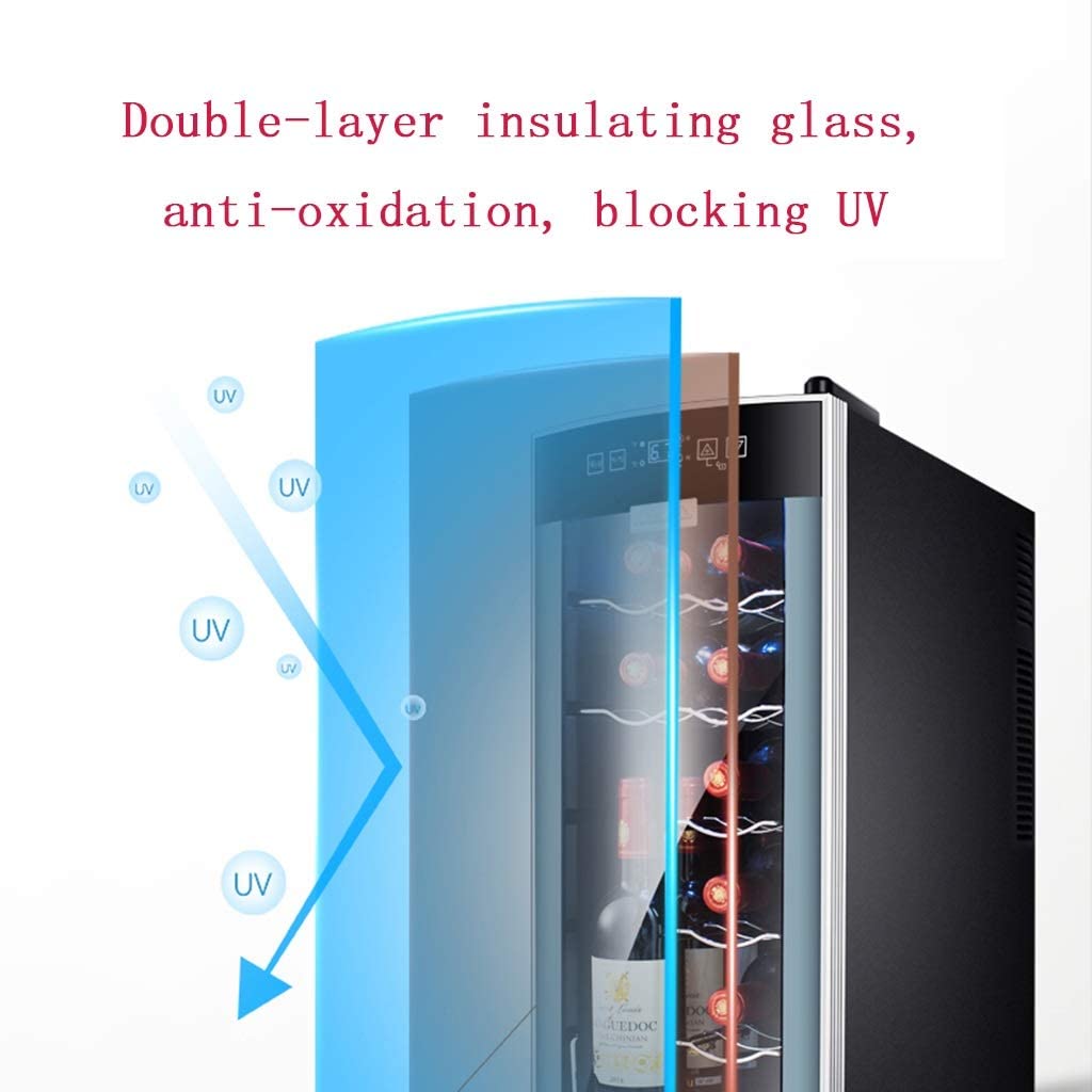 Dingyxin Wine Cooler Wine Cabinet Home Ice Bar Office Refrigerator Wine Cooler Single Door Refrigerator on Fridge.com - View 2