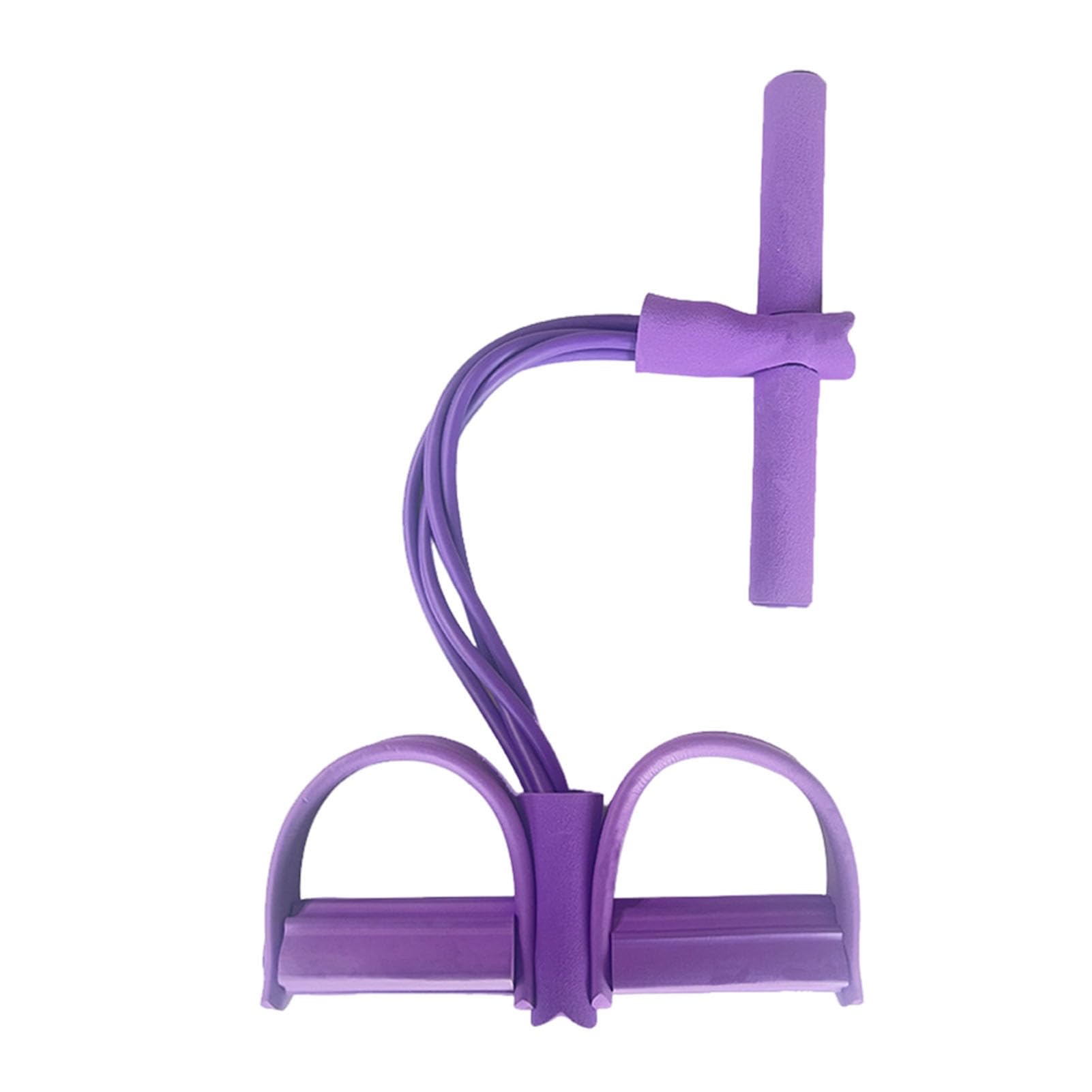 matumou 4/6-Tube Pedal Puller Resistance Band with Handle Multifunction Elastic Yoga Sit-up Pull Rope Men Women Pedal Tensioner Exerciser
