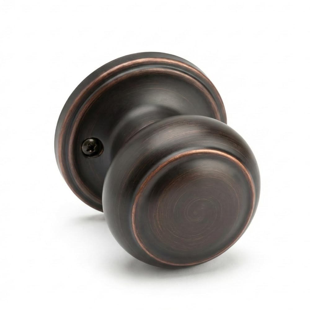 Copper Creek CK2090TB Colonial Door Knob, Dummy Function, 1 Pack, Tuscan Bronze