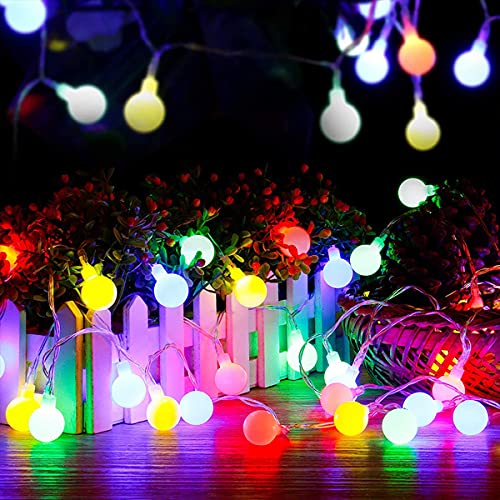 Mobxpar Lichtketting met bol, 6 m, 40 leds, kerstverlichting, voor binnen en buiten, ideale decoratie voor feest, tuin, balkon, kinderkamer, bruiloft, enz. (meerkleurig) - Image 7