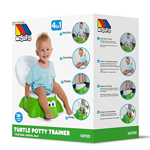 Molt� - Orinal 4 en 1 tortuga potty chair verde