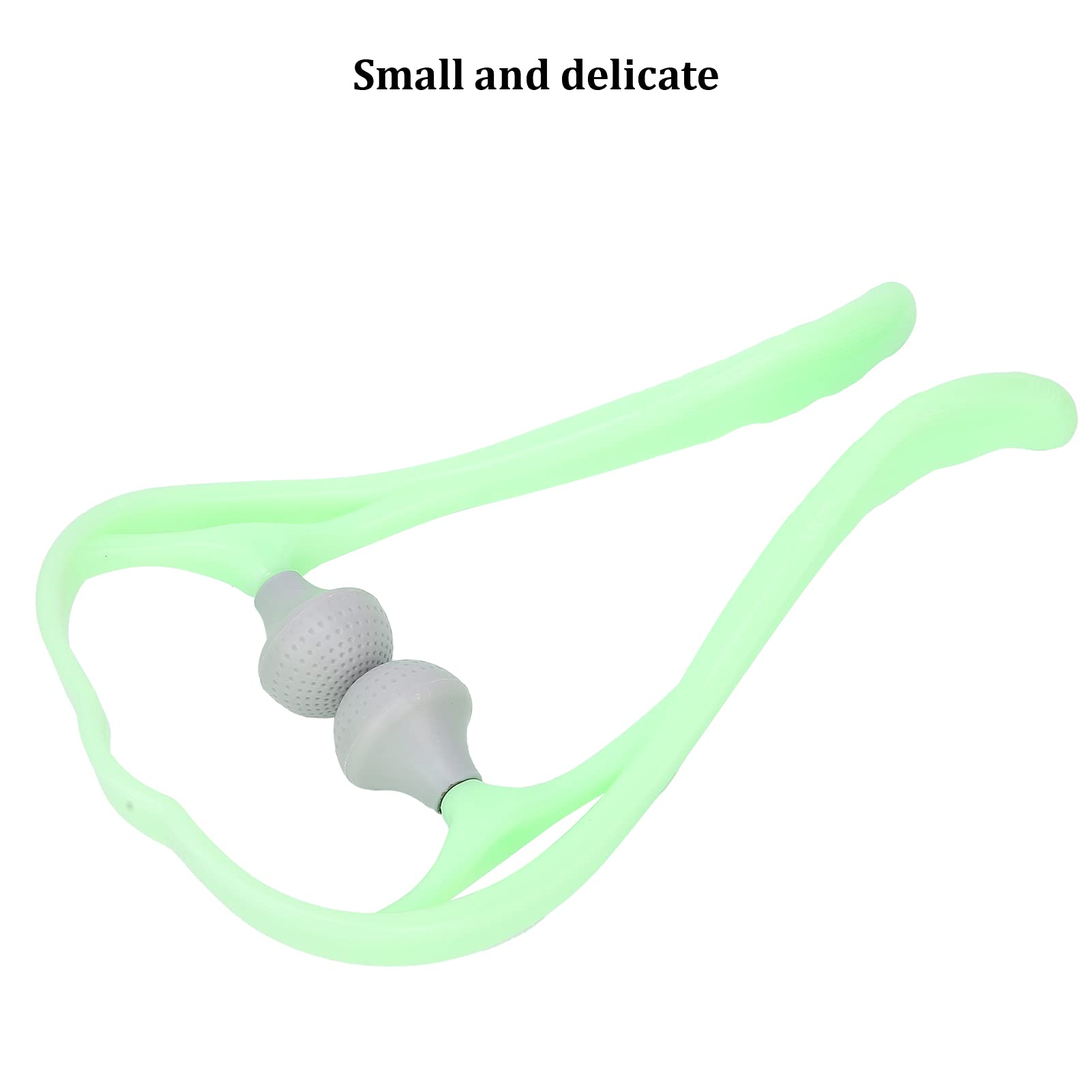 Roller Narzędzia do Masażu Szyi - Ergonomiczny Ręczny Rolka Szyi i Masażer Ramion z Elastycznymi Kulkami Kręgów Szyjnych do Spustu Ulgi - Niebieski (GREEN)