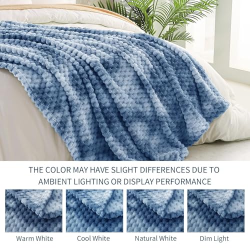 Image of Exclusivo Mezcla 3D Fleece King Size Blanket for Bed, Tie-dye Stone | Extra Soft Fuzzy Plush Lightweight Bed Blankets, Cozy Fluffy Decorative Blankets for All Seasons, 90x104 Inches