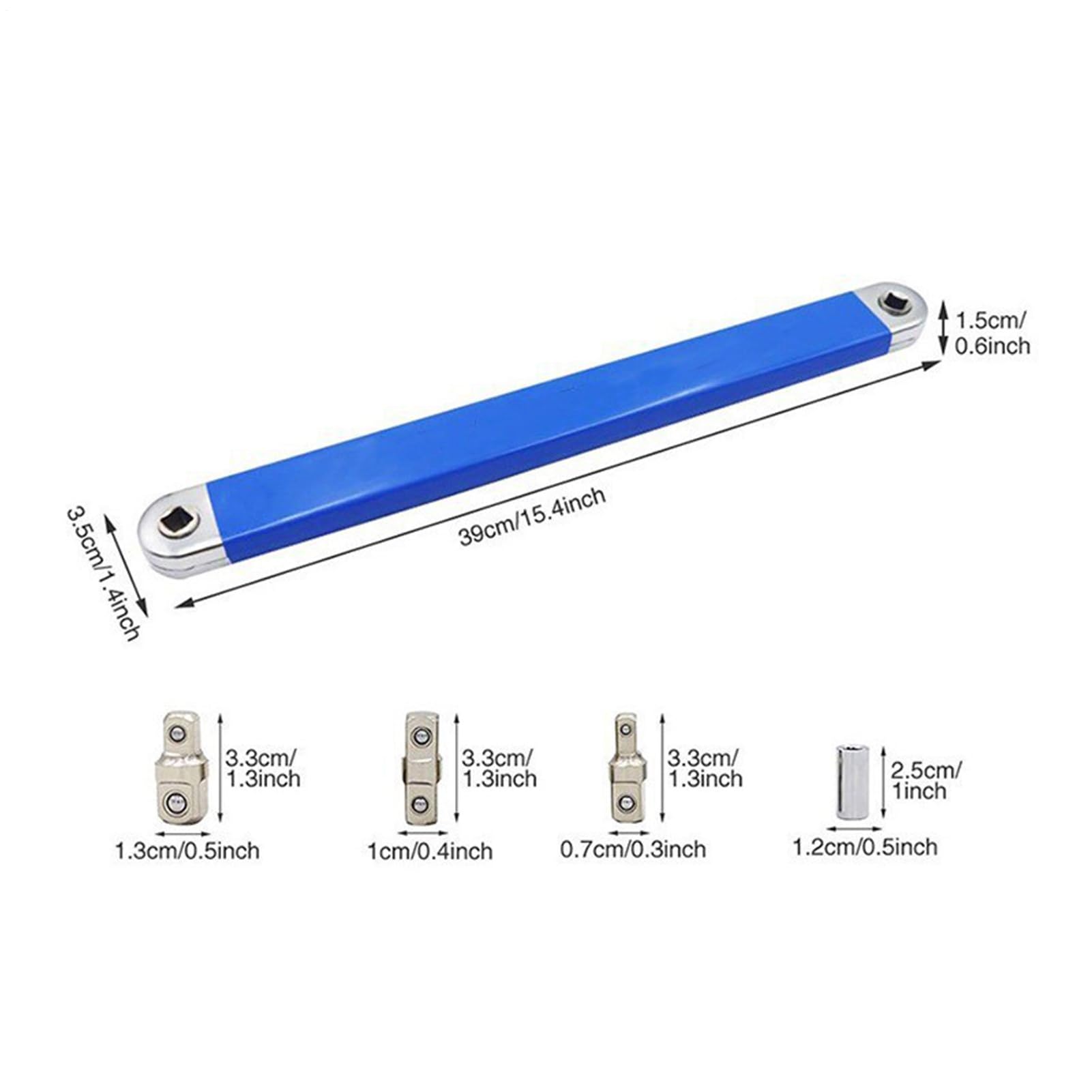 Rallonge pour clé à cliquet déportée | Outil manuel 38,1 cm pour accès difficile - Jeu de rallonge de clé à cliquet offset | pour Réparation Auto, Transmission, Pompe à Eau, Climatisation