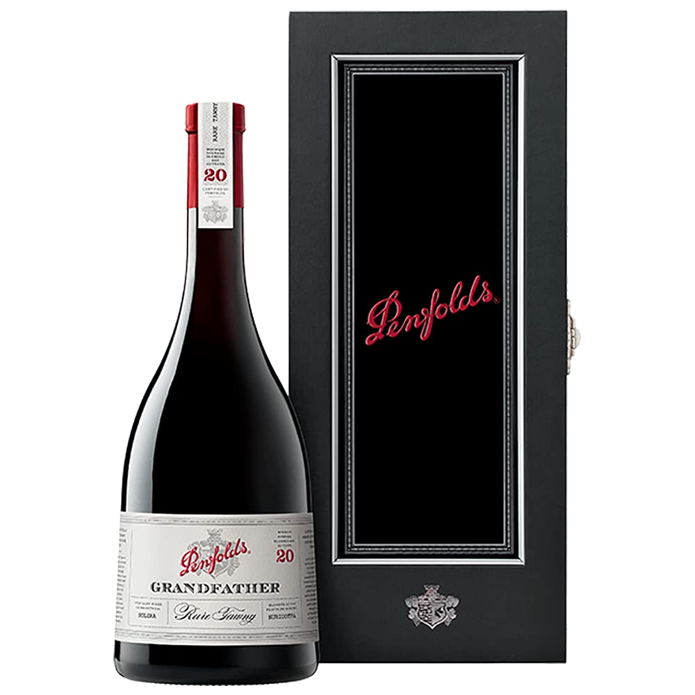 Penfolds Grandfather 20 Year Old Rare Tawny in luxury presentation