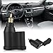 Qiilu 12-24V 3.3A Motorcycle Dual USB Charger Adapter, Power Adapter Cigarette Lighter Socket for Hella DIN Plug