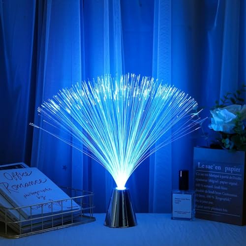 Eventerde | Lámpara De Fibra Óptica LED | Cambio De Color | 7 Colores | Escritorio | Mesa | Habitación