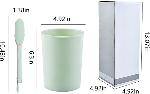 Miniatura 7 de Juego de utensilios de cocina de silicona de 12 piezas con soporte, resistentes al calor, sin BPA, apto para lavavajillas, negro, 4.9 x 13.1 in