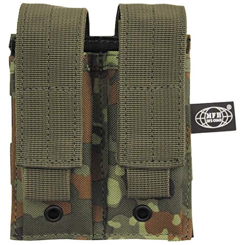 MFH Doppel 9mm Magazintasche Kleine MOLLE Flecktarn