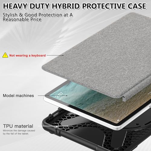 Braecnstock For Amazon Fire Max 11 Case 13Th Generation 2023 11'' Rugged Protective Fire Max 11 Tablet Cover With Rotating Hand Strap & Stand Pen Holder Compatible With Type Cover Keyboard thumb #7