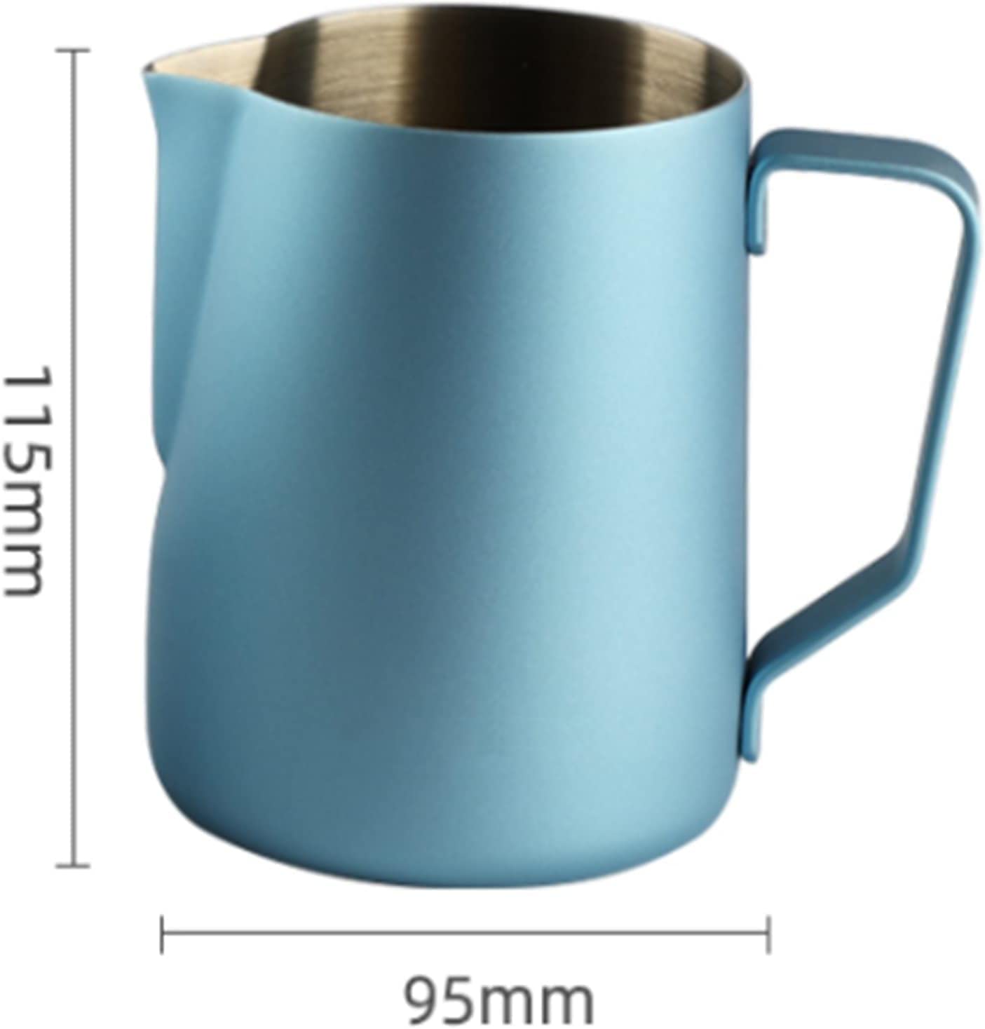 Dzbanek do spieniania mleka, Dzbanek do spieniania mleka, dzbanek, filiżanka kawy Latte, mały, elegancki spieniacz, 600/350 ml