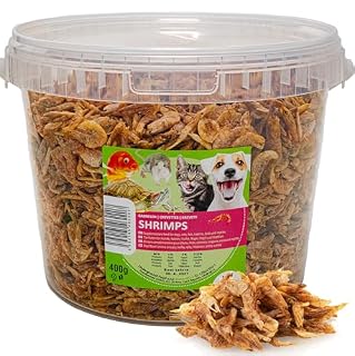 UGF crevettes séchées en seau de 3 litres, 400 g pour reptiles