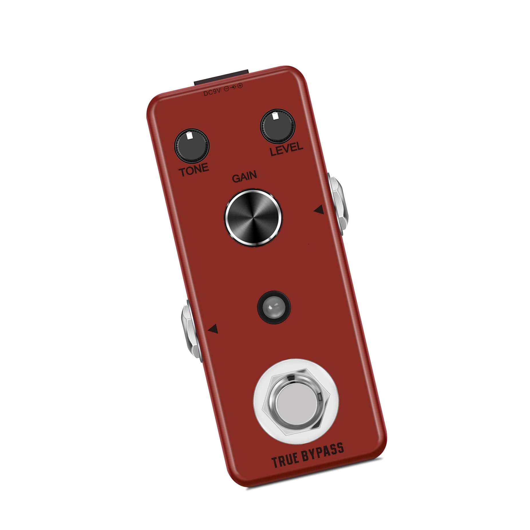 Efekt Gitary Elektrycznej Overdrive Chorus Vibrato Reverb Czerwony Akcesoria