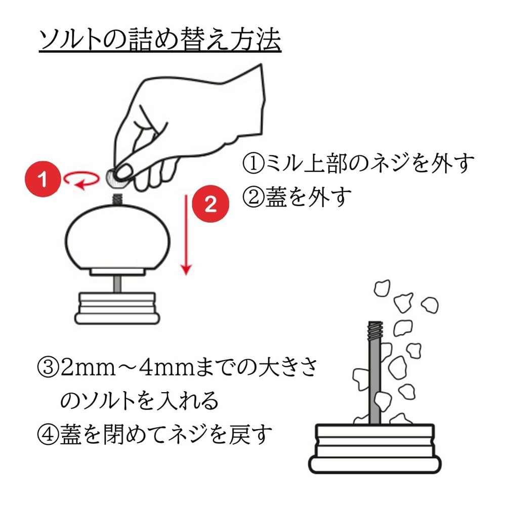 Amazon｜PEUGEOT(プジョー) ソルトミル 木製 12cm 粗さ調節 フランス製