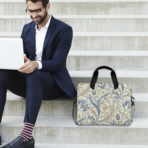 Bolso Maletín Cruzado para Laptop 15.6" Azul Vintage miniatura 3