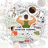 10Pcs Personal Trainer Stickers Fitness Motivation Vinyl Decals Waterproof Personal Trainer Sticker Pack for Laptop Water Bottle Journal, Gym Gift for Trainers Clients Athletes