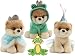 Gund The World's Cutest Dog Gund Itty Bitty Boos Prince #47, Princess #46 and Frog #48 Fairy Tale Magic Special Set of 3 Plush 5" Dogs with Happy Prince Frog sticker