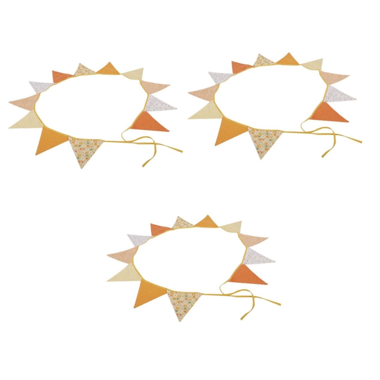Cabilock 36 Piezas De Banner Decorativo De Boda Banderines De Tela Banderines De Tela Decoraciones De Boda Al Aire Triangulares Decoración Navideña De Bautizo Para