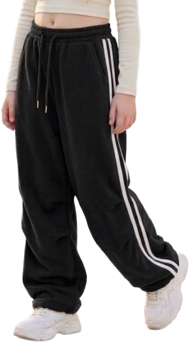 DIAZ Kids & Girls Lower Track Pants – Cotton Joggers for Kids Girls, Sports Track Pant, Casual Wear Lower, Running Workout Activewear Pants, Elastic Waist Lounge Pants, Casual Wear Girls Pants-image-47