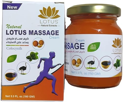 1 Pack Ointment Lotus Organica Massage Cream Natural Rub Cream Herbal for Muscle Massage and Relaxation 0.32lb / 145gm ???? ???? ??????