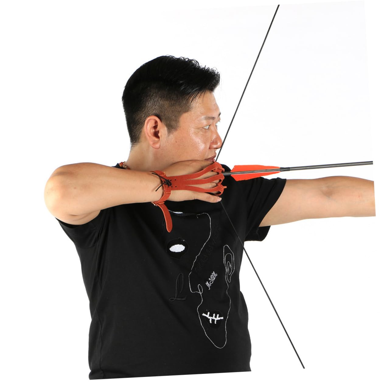 VANZACK 3pcs Archery Protective Gear 3 Finger Gloves Hand Protector Sports Glove Archery Accessories