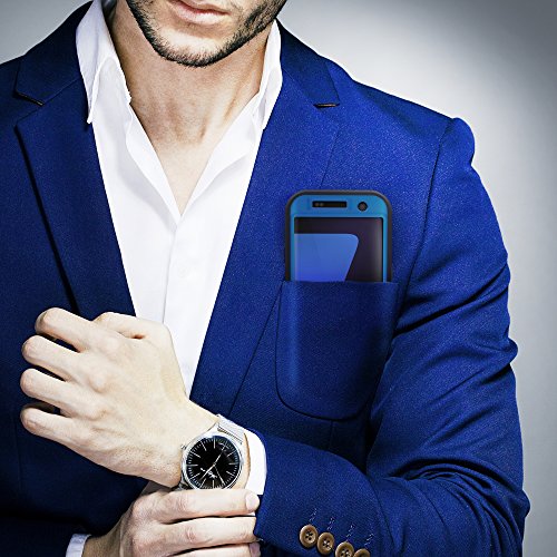 Galaxy S7 Edge Case, Toughbox [Armor Series] [Shock Proof] [Night Blue | Sky Blue] For Samsung Galaxy S7 Edge Case [Holster & Belt Clip] [Fits Otterbox Defender Clip] #TOP4