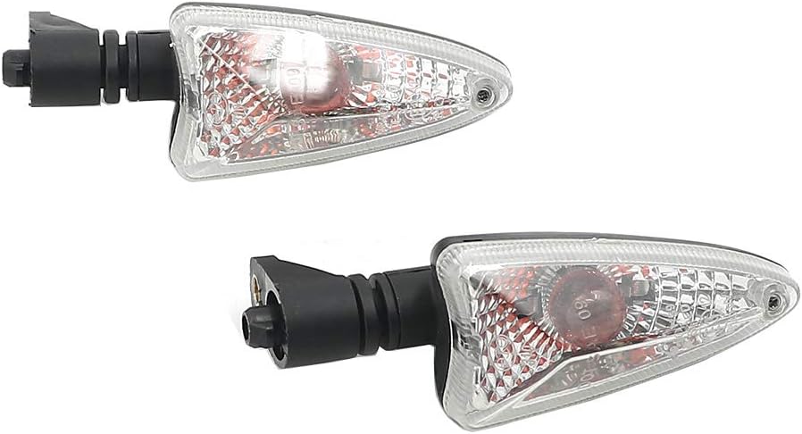 Alpha Rider Motorcycle Front/Rear Blinker Turn Signal Indicator Light 120mm For F800R F800S K1300R/S F800GT F800ST F800GS S1000RR C600 G650GS F765GS Transparent