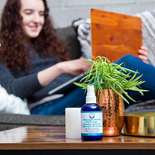 Heal The Masses White Sage Spray: White Sage Smudge Spray For Clearing And Protection - Smokeless Liquid Smudging Spray  Infused With Quartz Crystals - Negative Energy Cleansing Mist - 4 Fluid Ounces #TOP5