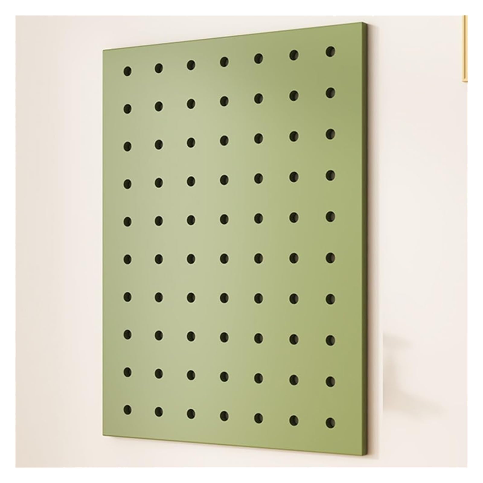 JINMLBO Wooden Pegboard Organizer Kit, Display Pegboard Panel, Wall Mounted for DIY Garage Workshop, Pegboard Tool Organizer for Garage, Craft Room (Color : Green, Size : 60x80cm)