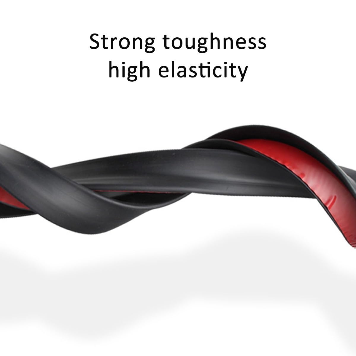 Misura Per Auto Posteriore del Tetto Lip Spoiler Tronco di Coda Ala Adesivo PU In Fibra di Carbonio FAI DA TE Refit Trim Decor Rubber1.2m 1.5m Spoiler Laterale per Auto(1.5m Black)