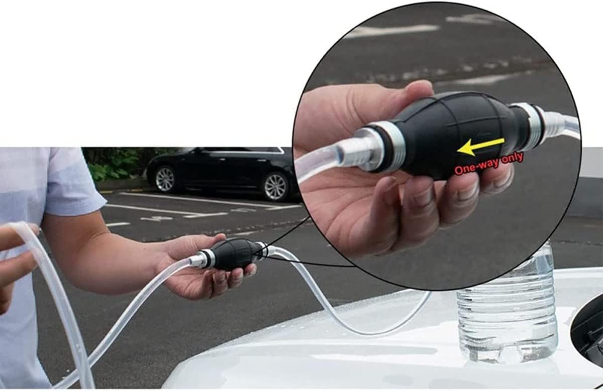 6/8/10/12mm Rubber & Aluminum Fuel Pump Line Hand Primer Bulb Gas Petrol for Auto Car Boat Marine Outboard (12mm)