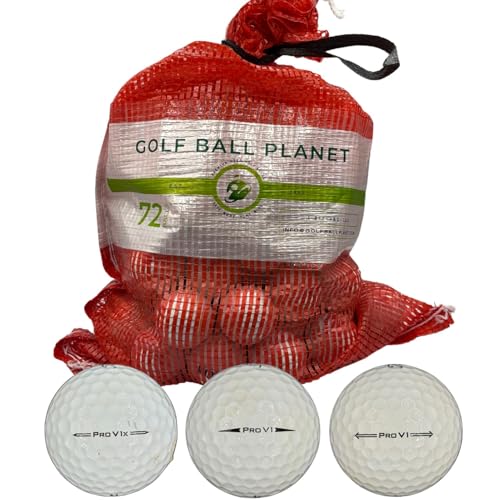 72 Pro V1/Pro V1x Used Recycled Golf Balls in Mesh Bag 3A/2A Condition