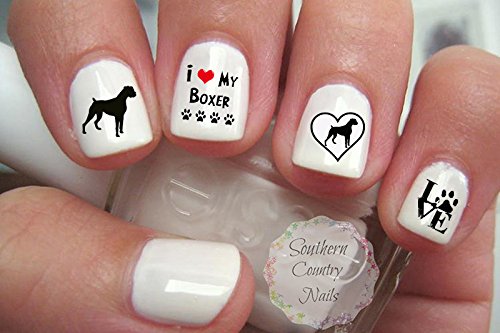 オリジナルペイント　ドッグ&ドッグ Amazon.com: Boxer Dog Breed Nail Art Decals : Beauty & Personal Care