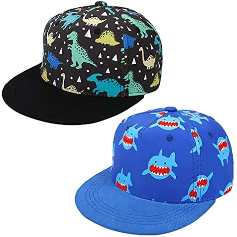 upeilxd Kids Baseball Cap Toddlers Hat with Adjustable Strap for Boys Girls Ages 2-8 (Black/Blue, 4-8 Years) Cover