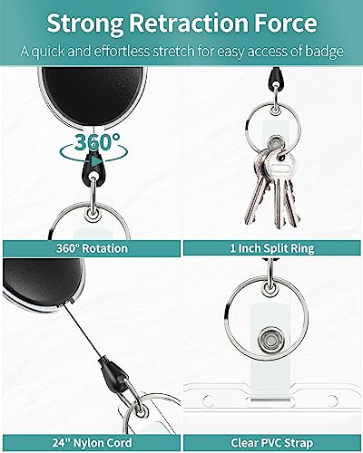 Pawfly PAWFLY-745 2 Pack Thumb-Slot Badge Holder 2-Card Horizontal Clear Plastic Case thumb #3