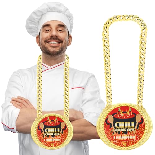 Chili Cook Off Champion Medal & Trophy Set