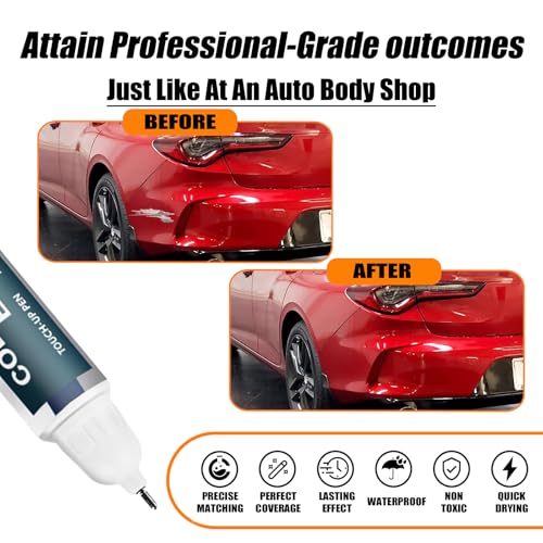 Image of Performance Red(R-568P) Touch Up Paint Compatible with Acura, Car Paint Pen Scratch Repair Two-In-One Touch Up Paint, Premium Car Scratch Remover for Deep Scratches