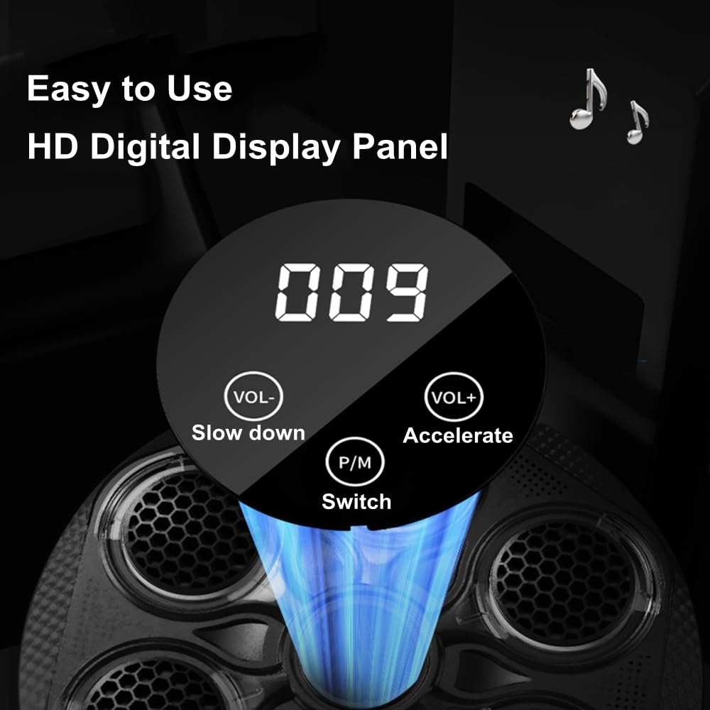 Music Boxing Machine Smart Bluetooth Boxing Target,Wall Mounted Punching Pad Machine for Adult Child