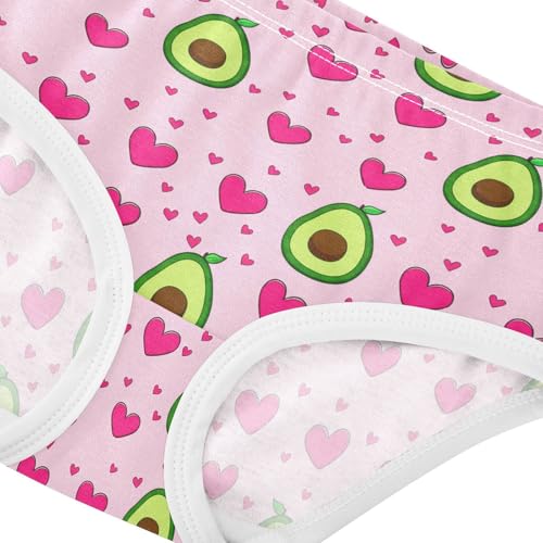 Cute Avocados Pink Heart Toddler Girls's Underwear 2T 202c17804